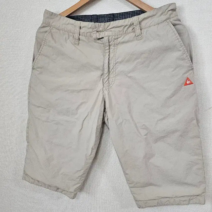 [BUNJANG] Le Coq Sportif Reversible Cotton Shorts Checkered + Beige / 르꼬끄  양면 면 반바지 체크 +베이지 82