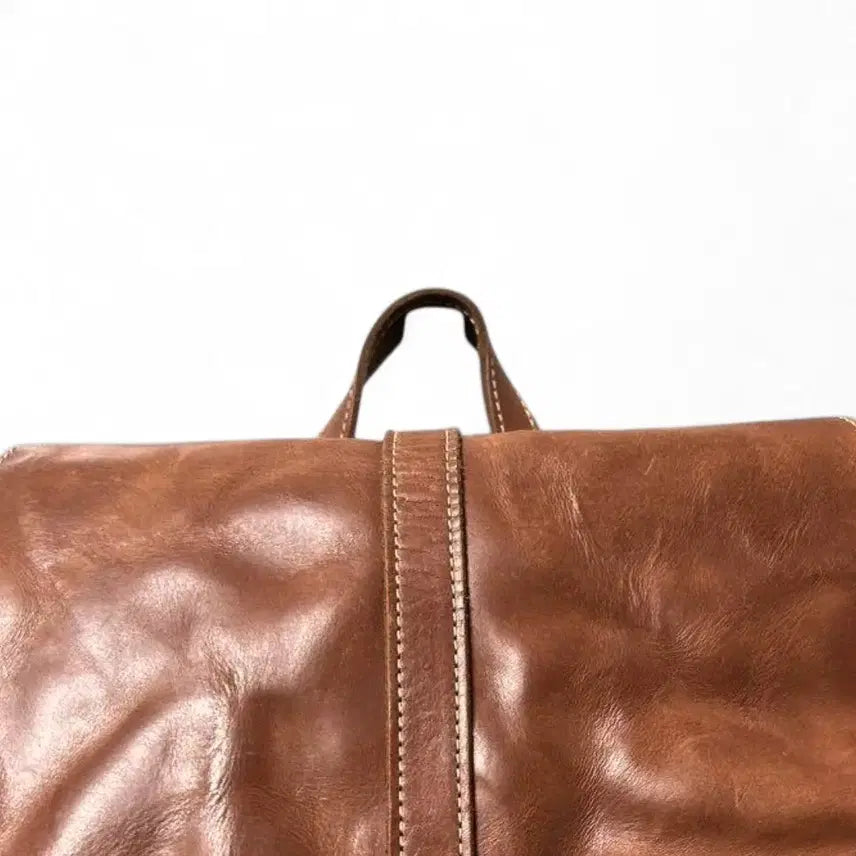 [BUNJANG] Paquet Japanese Canvas &amp; Leather Drawstring Rucksack / 파케 paquet 백팩 재패니즈 더블알엘 혹은 랄프로렌 스타일 추천합니다