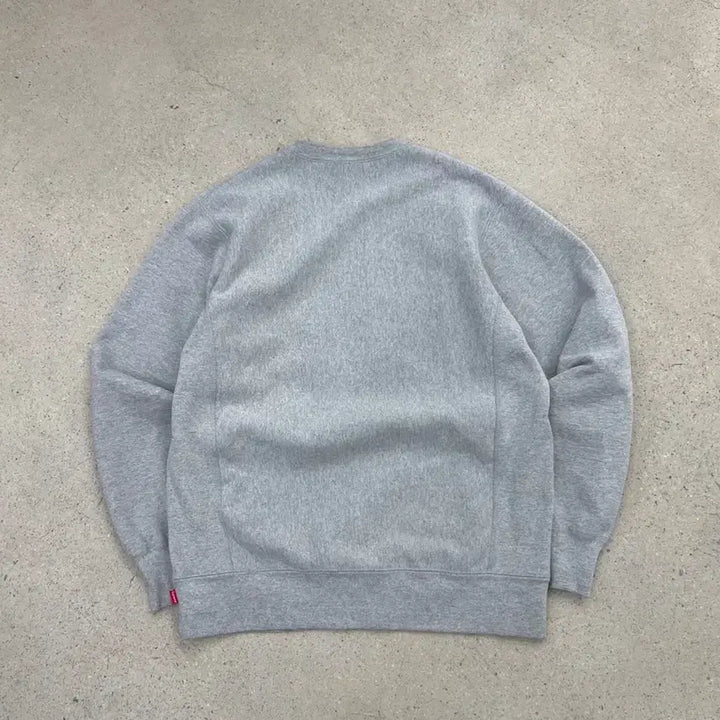 [BUNJANG] Supreme Arch Logo Heather Grey Sweatshirt / 슈프림 15FW 아치로고 헤더그레이 맨투맨