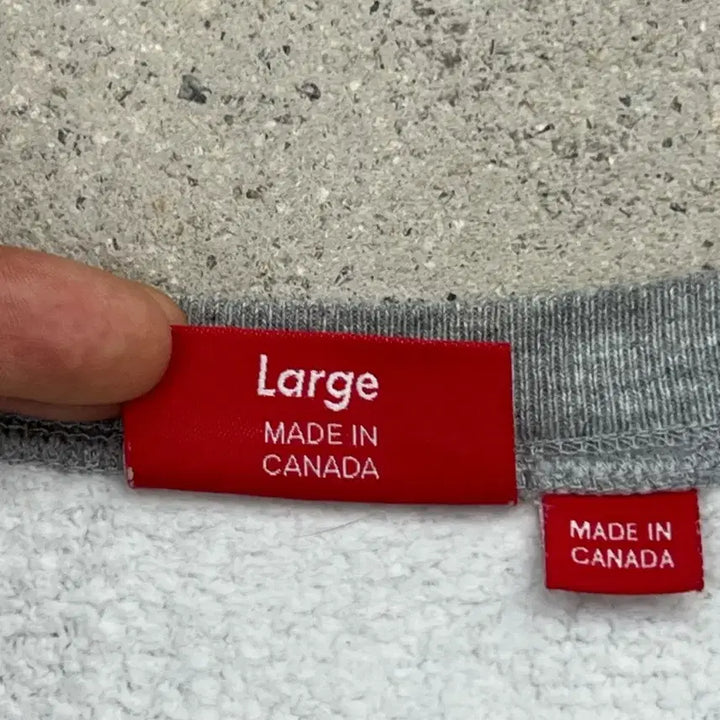 [BUNJANG] Supreme Arch Logo Heather Grey Sweatshirt / 슈프림 15FW 아치로고 헤더그레이 맨투맨
