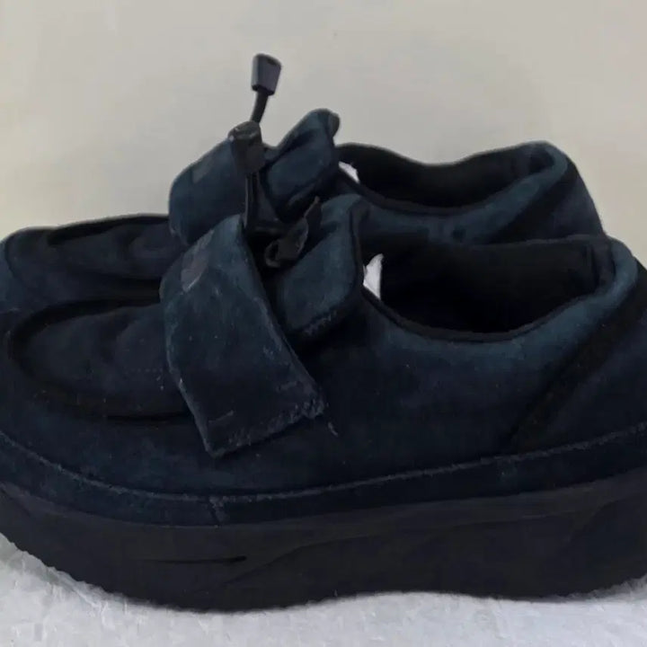 [BUNJANG] The North Face Japan Nuptse Suede Loafers Triple Black / [250] 노스페이스 재팬 눕시 스웨이드 로퍼 트리플블랙ㅡ일본발매판