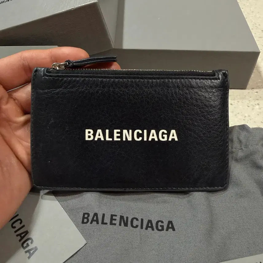 [BUNJANG] Balenciaga Zipper Card Holder Black / [풀구성] 발렌시아가 지퍼 카드지갑 (정품)