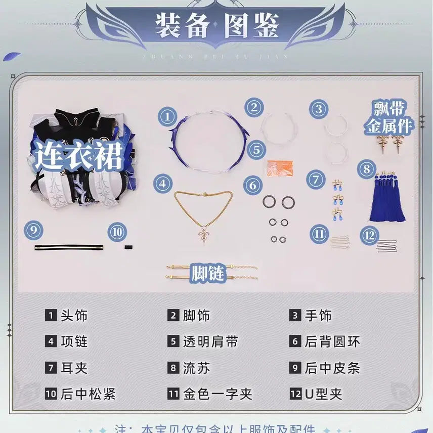 [BUNJANG] Cartisia Cosplay Set (Wig, Costume, Shoes) / 명조 카르티시아 코스프레 판매