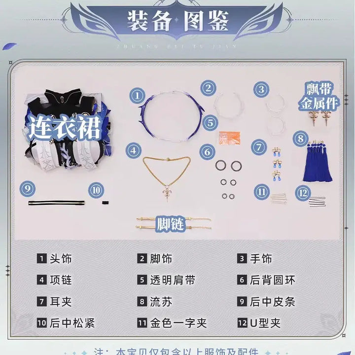 [BUNJANG] Cartisia Cosplay Set (Wig, Costume, Shoes) / 명조 카르티시아 코스프레 판매