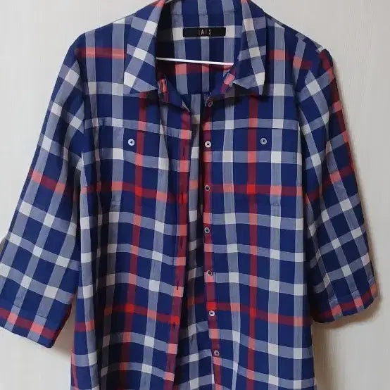 [SOLD OUT] 닥스 여성 7부 캐주얼 체크 셔츠(97사이즈)