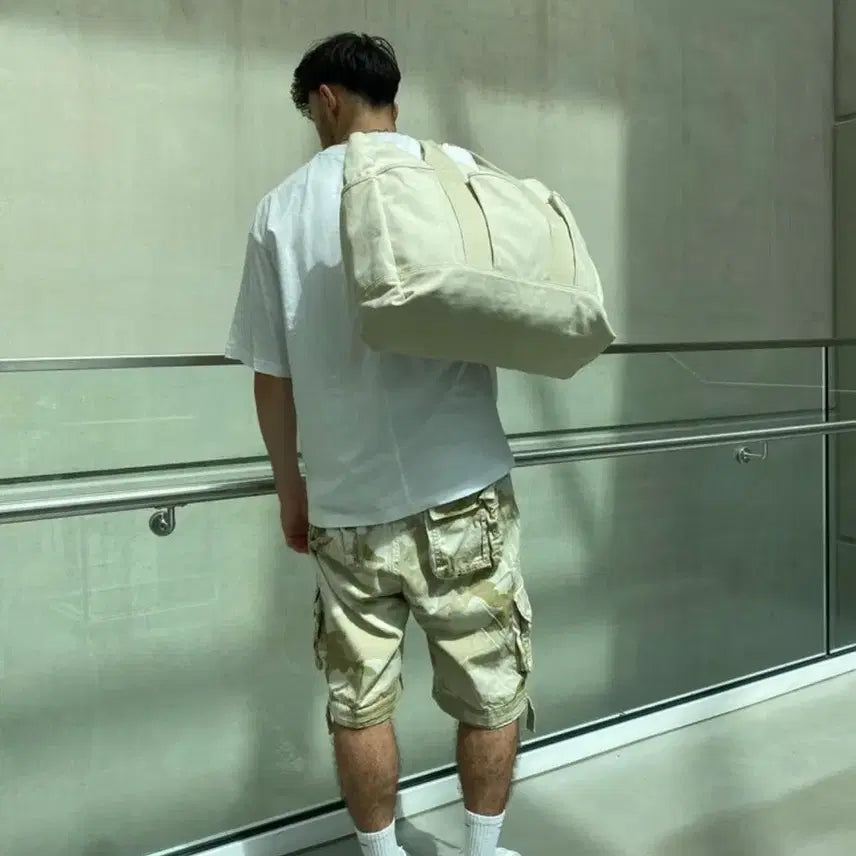 [BUNJANG] Arket Multi-Pocket Canvas Tote Bag / 아르켓 멀티포켓 캔버스 토트백