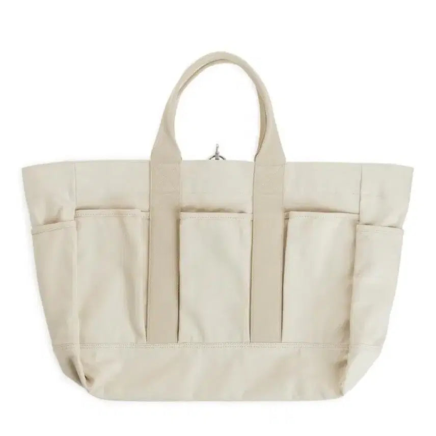 [BUNJANG] Arket Multi-Pocket Canvas Tote Bag / 아르켓 멀티포켓 캔버스 토트백