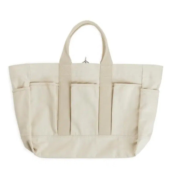 [BUNJANG] Arket Multi-Pocket Canvas Tote Bag / 아르켓 멀티포켓 캔버스 토트백