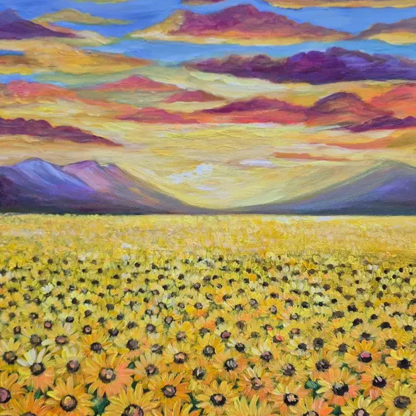 [BUNJANG] Sunflower Field Oil Painting / 빛의 계절