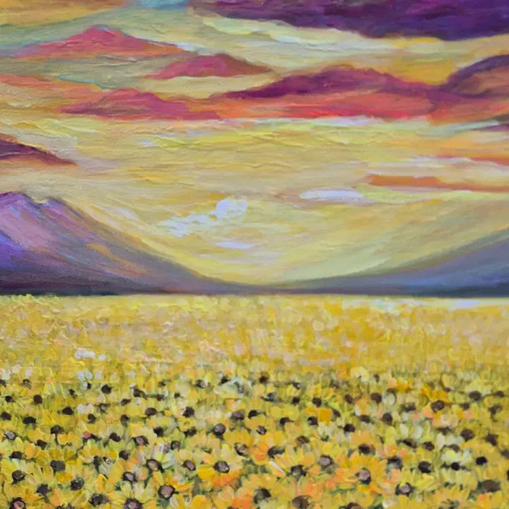 [BUNJANG] Sunflower Field Oil Painting / 빛의 계절