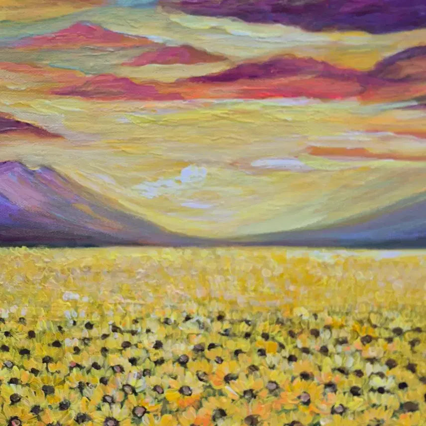[BUNJANG] Sunflower Field Oil Painting / 빛의 계절