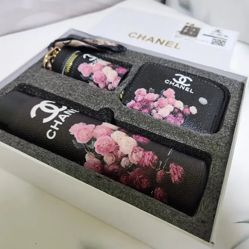 [BUNJANG] Flower Tumbler, Card Holder, and Keyring Set / 플라워 텀블러 카지 키링 3종세트