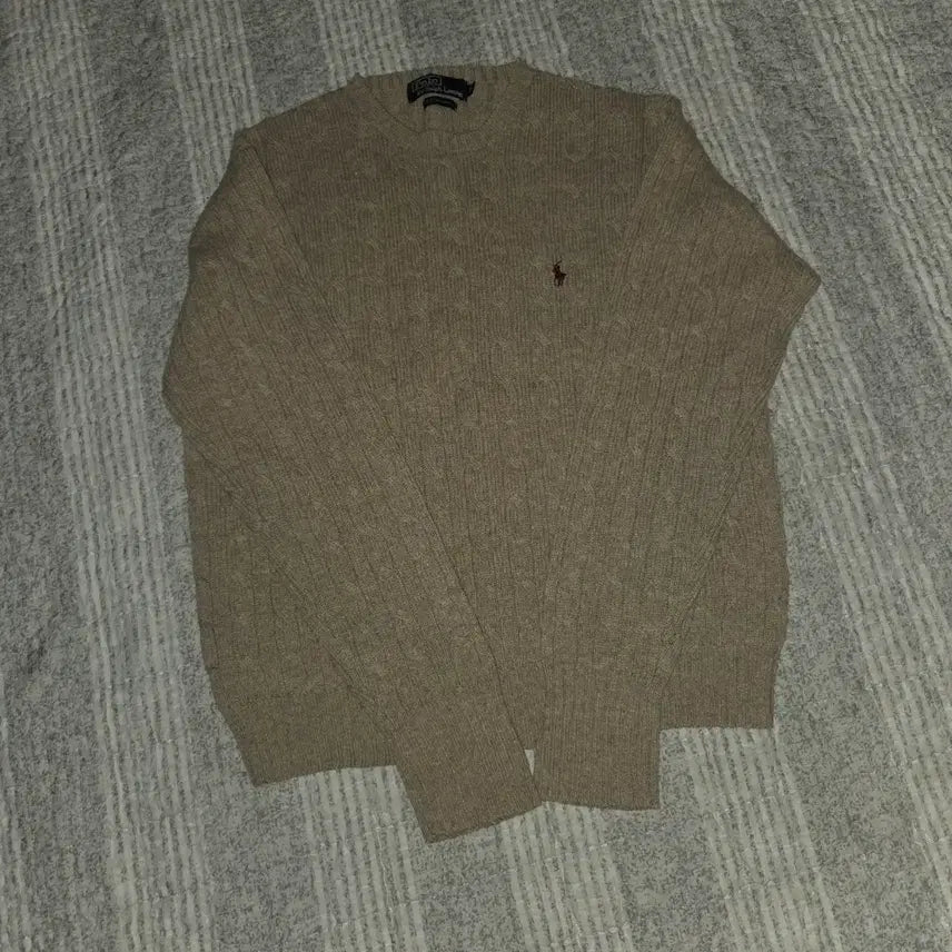 [BUNJANG] Polo Cable Knit Sweater / 폴로 꽈배기 니트