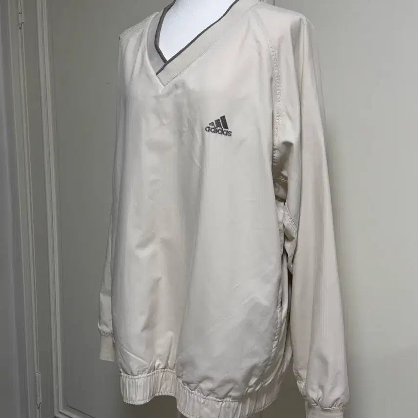 [BUNJANG] Adidas Anorak Sweatshirt Light Beige / 아디다스 연베이지 아노락 맨투맨