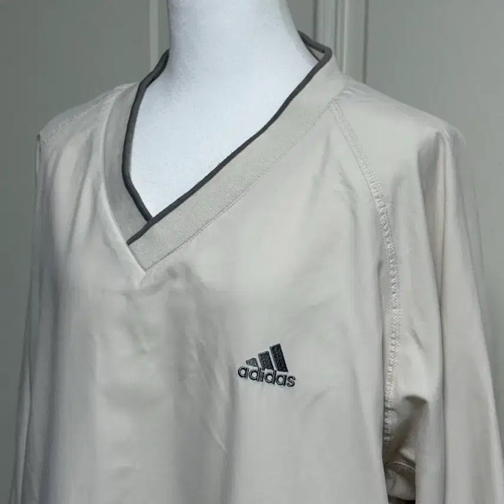 [BUNJANG] Adidas Anorak Sweatshirt Light Beige / 아디다스 연베이지 아노락 맨투맨