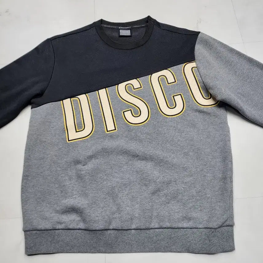 [BUNJANG] DISCO Color Block Sweatshirt T-Shirt Size 100 / DISCO 컬러블록 맨투맨 티셔츠 100