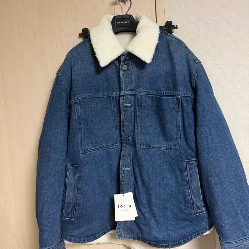 [BUNJANG] Solid Homme 24FW Detachable Shearling Denim Jacket / 솔리드옴므 24fw 디태처블 시어링 데님 자켓