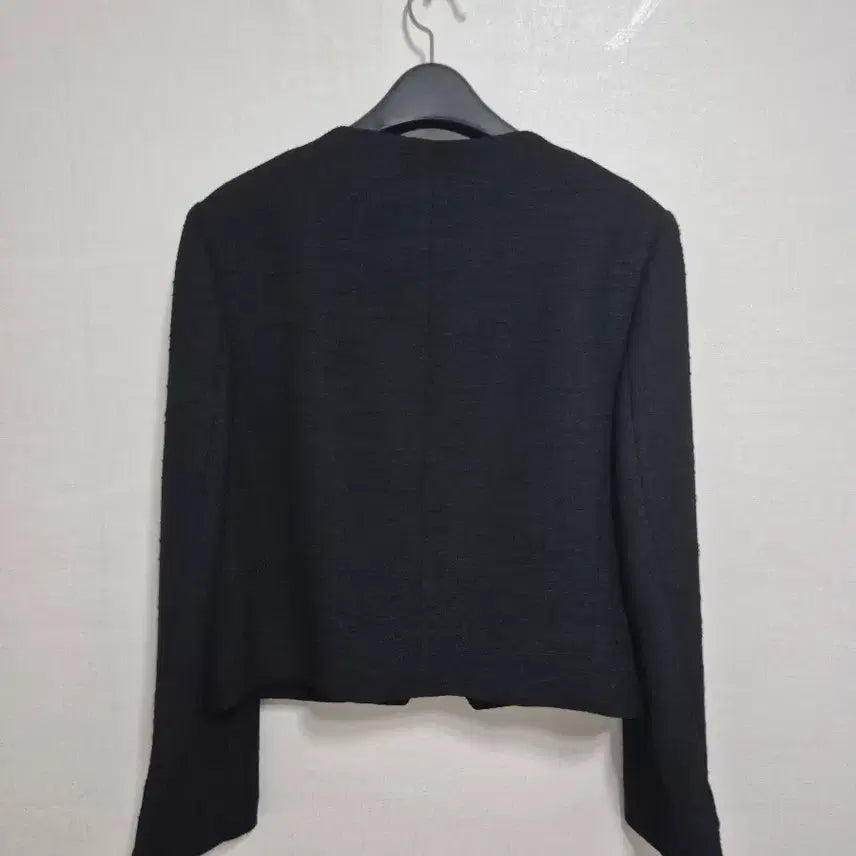 [BUNJANG] INSILENCE Snap Detail Tweed Jacket Black / 인사일런스 스냅 디테일 트위드 자켓