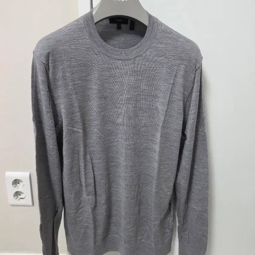 [BUNJANG] Theory Regal Wool Knit L Grey / 띠어리 니트 띠어리 regal 울니트 그레이 L