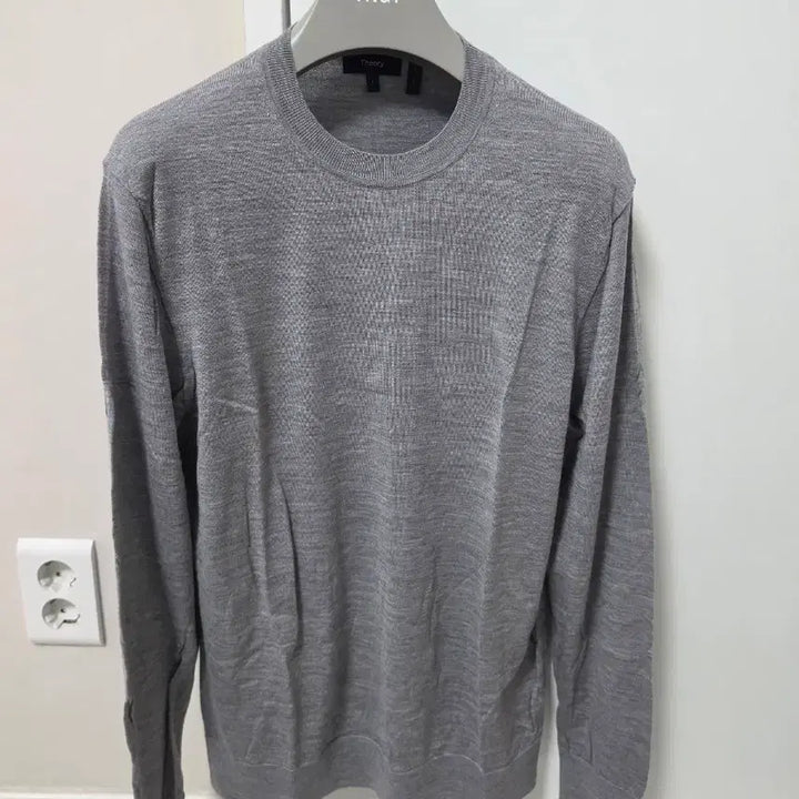 [BUNJANG] Theory Regal Wool Knit L Grey / 띠어리 니트 띠어리 regal 울니트 그레이 L