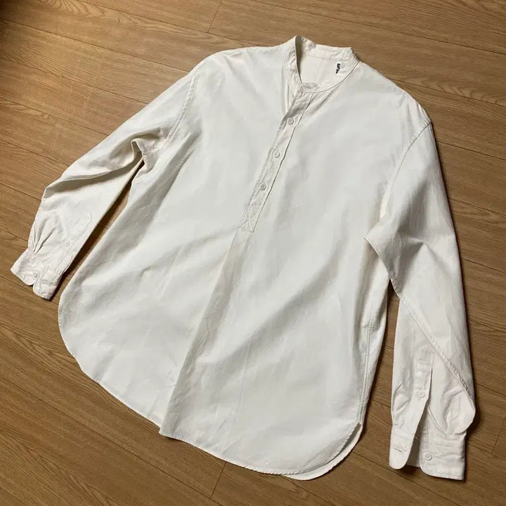 [BUNJANG] Kaptain Sunshine Pinks Cotton Oxford Pullover Shirt Ecru / (38) 캡틴선샤인 핑스코튼 옥스포드 풀오버 셔츠 에크루
