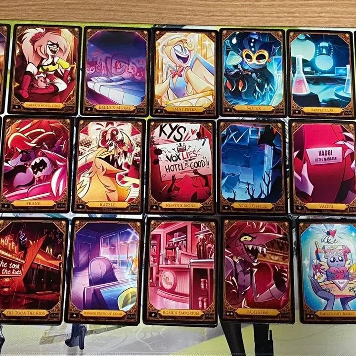 [BUNJANG] 27 Cards Bundle Set - Hotel Hazbin Season 2 Trading Cards (Mainly 1-2 Stars) / 27장 일괄 1~2성 위주 해즈빈호텔 시즌2 트레이딩 카드