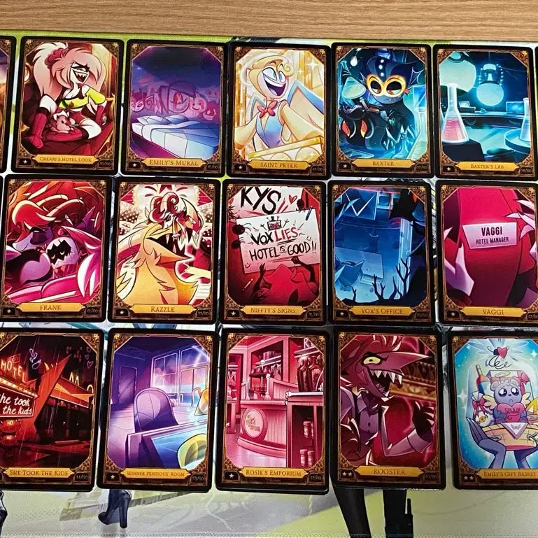 [BUNJANG] 27 Cards Bundle Set - Hotel Hazbin Season 2 Trading Cards (Mainly 1-2 Stars) / 27장 일괄 1~2성 위주 해즈빈호텔 시즌2 트레이딩 카드