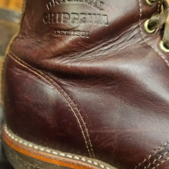 [BUNJANG] CHIPPEWA Cordovan Burgundy Service Boots / 치페와 코도반 서비스 부츠