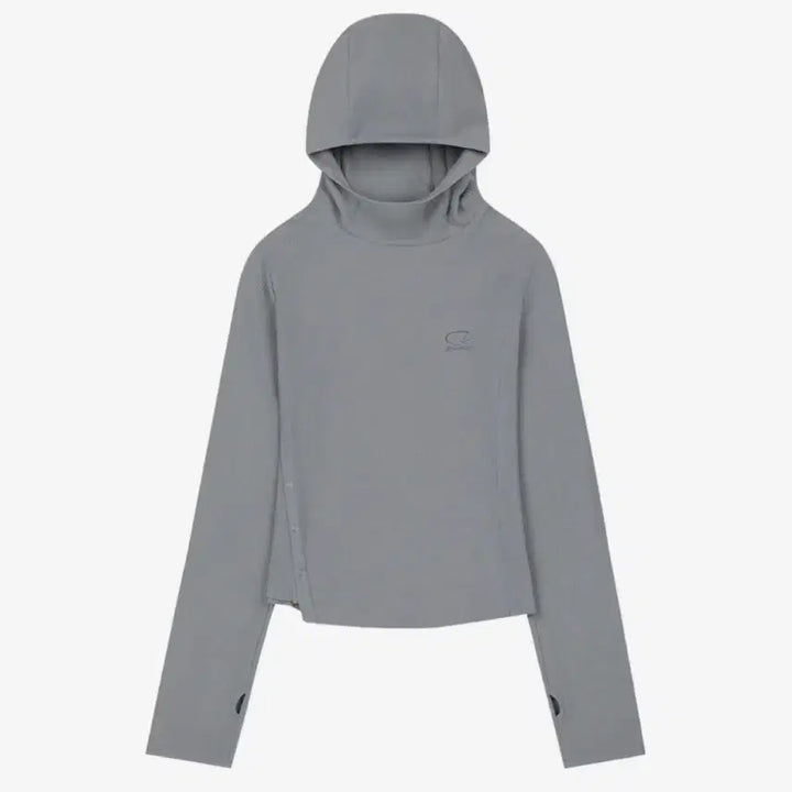 [BUNJANG] Odd studio Side Snap Waffle Hoodie Long Sleeve / 오드스튜디오 사이드 스냅 와플 후드 롱슬리브