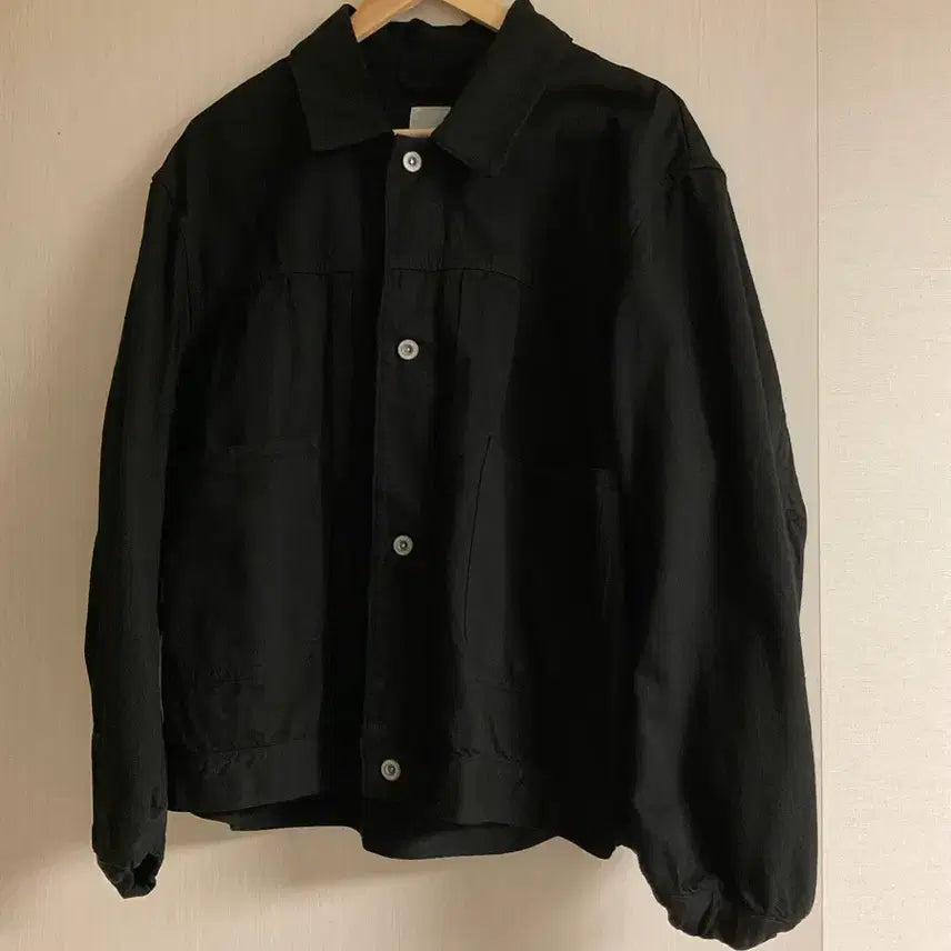 [BUNJANG] Sage de cret 11oz Cotton Linen Blend Denim Short Jacket - Size S / 사쥬드크레 Sage de cret 코튼리넨 데님 숏자켓 S