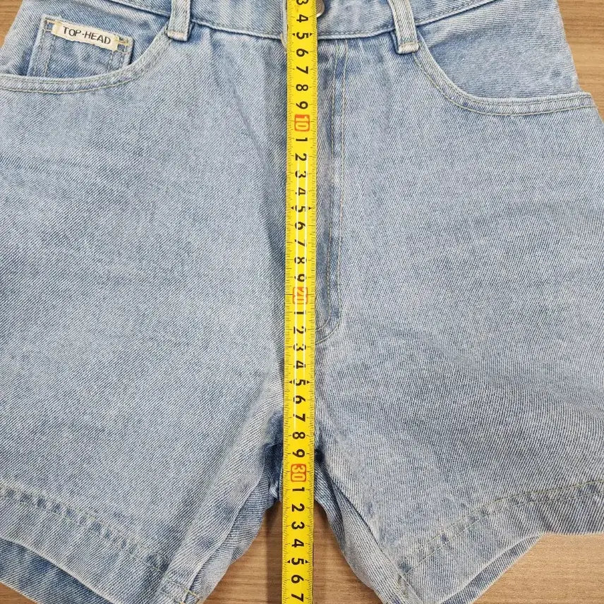 [BUNJANG] Tophead Light Wash Denim Hot Pants / 가격내림)탑헤드 연청 데님 핫팬츠27