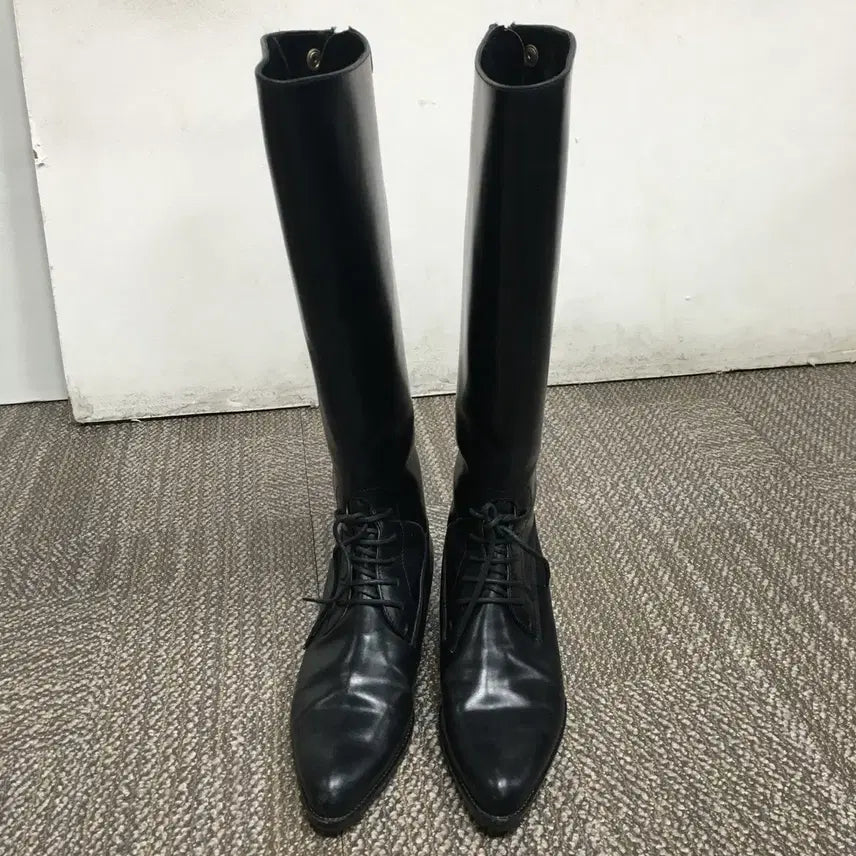[BUNJANG] Jil Sander Genuine Leather Long Boots / 질샌더 정품 레더 롱 부츠 37 240 45