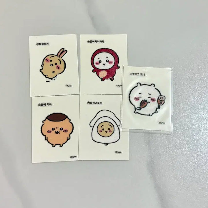 [BUNJANG] Munjjakgwi Chiikawa Ttibuseal Set / 먼작귀 치이카와 띠부씰 세트