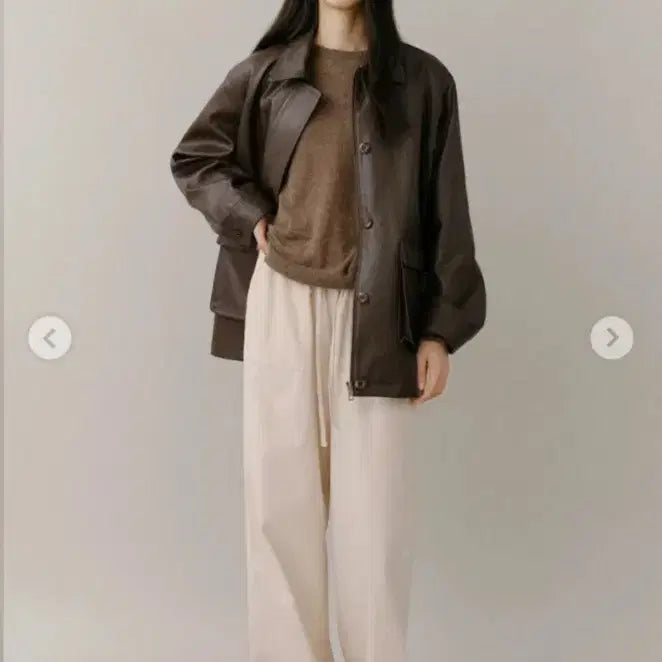 [BUNJANG] Venyet Milton Leather Jacket Deep Brown / 원가 33만원) 베뉴엣 밀튼레더자켓 (deep brown)