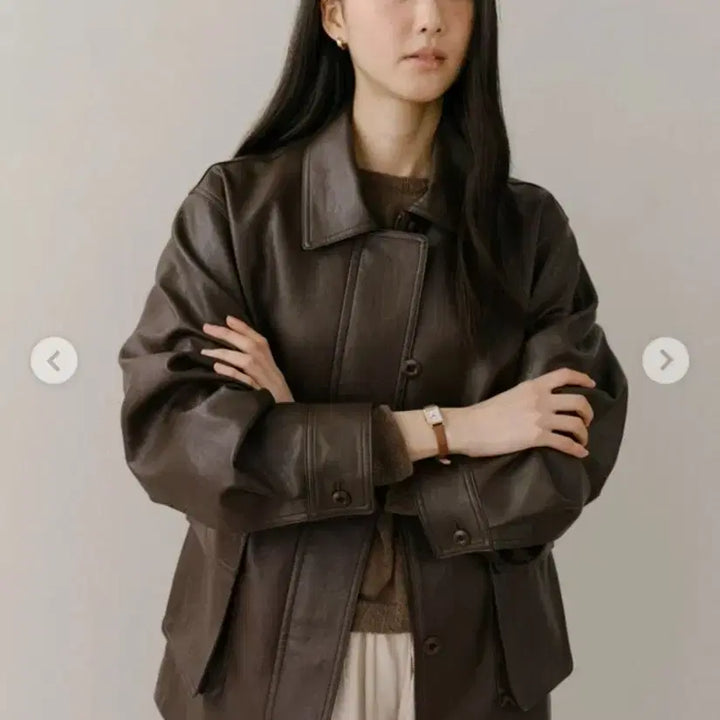 [BUNJANG] Venyet Milton Leather Jacket Deep Brown / 원가 33만원) 베뉴엣 밀튼레더자켓 (deep brown)