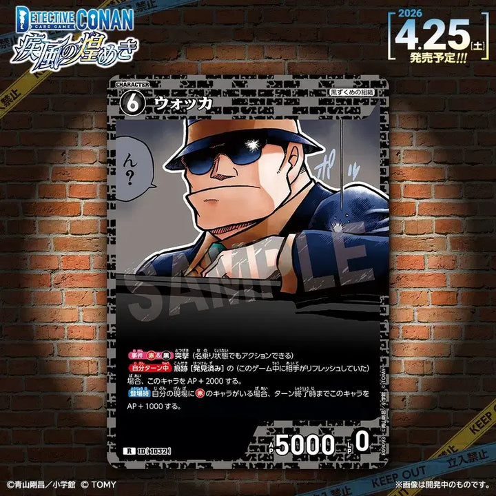 [BUNJANG] Detective Conan TCG Black Organization Walker Rare Card (Shining Gale) / 명탐정 코난 tcg 검은조직 워커 레어(R) 카드 (질풍의 반짝임)