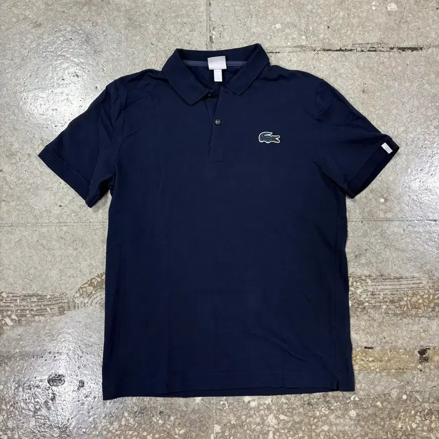 [BUNJANG] Lacoste Navy Short Sleeve Polo Shirt / 라코스테 네이비 반팔 카라티 / b4