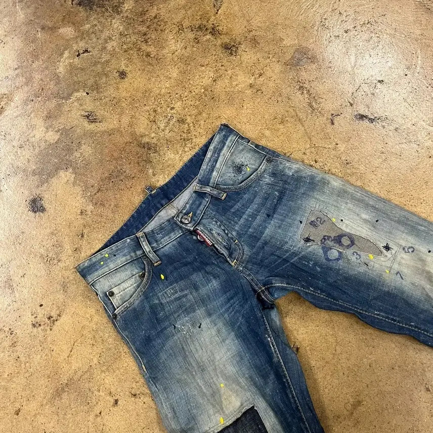 [BUNJANG] Dsquared2 Patch Denim Jeans / [정품/44] 디스퀘어드2 패치 데님 청바지