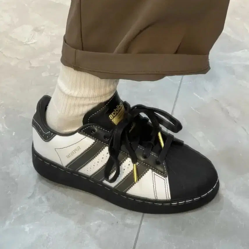 [BUNJANG] Adidas Superstar XLG Black Toe / 아디다스 슈퍼스타 XLG 블랙토