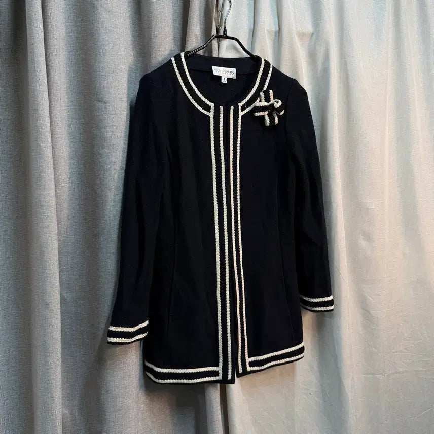 [BUNJANG] ST. JOHN Round Neck Knit Cardigan Jacket / [6] 세인트존(ST. JOHN) 라운드 니트 가디건 자켓