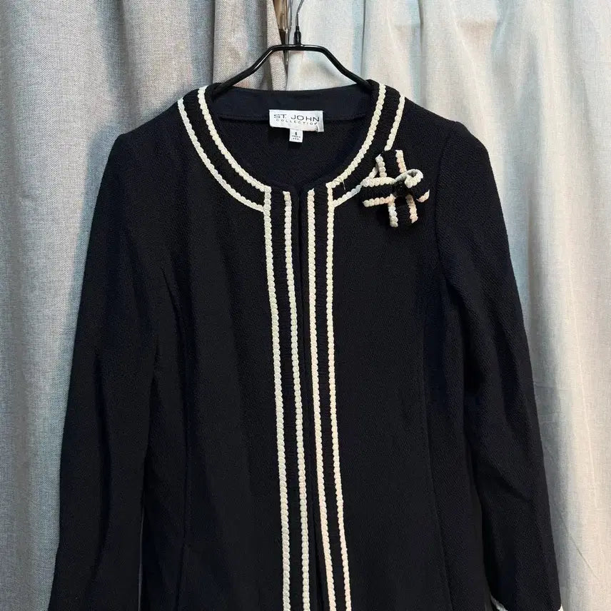 [BUNJANG] ST. JOHN Round Neck Knit Cardigan Jacket / [6] 세인트존(ST. JOHN) 라운드 니트 가디건 자켓