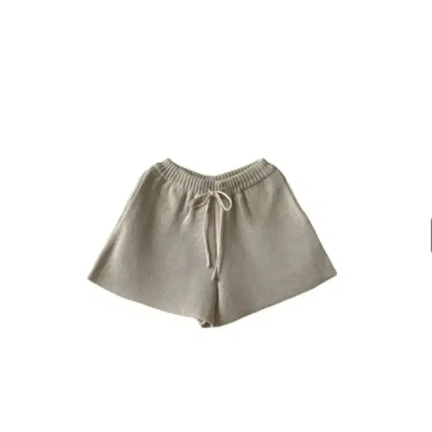 [BUNJANG] Bron-devi French Terry Knit Shorts - Beige / 브론 드벤티 니트 반바지 - 베이지