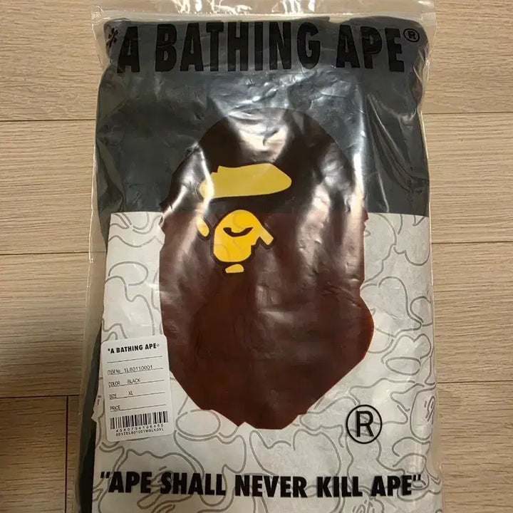 [BUNJANG] BAPE Short Sleeve T-Shirt XL Black White / 베이프 반팔 티셔츠  블랙x품절 화이트xl