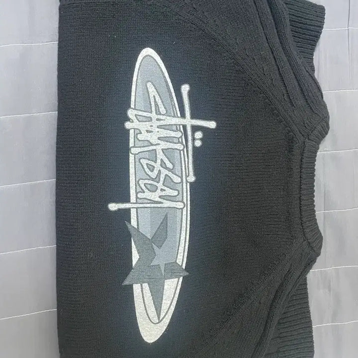 [BUNJANG] Stussy Stripe Raglan Crew Black M / 스투시 스트라이프 래글런 크루 블랙