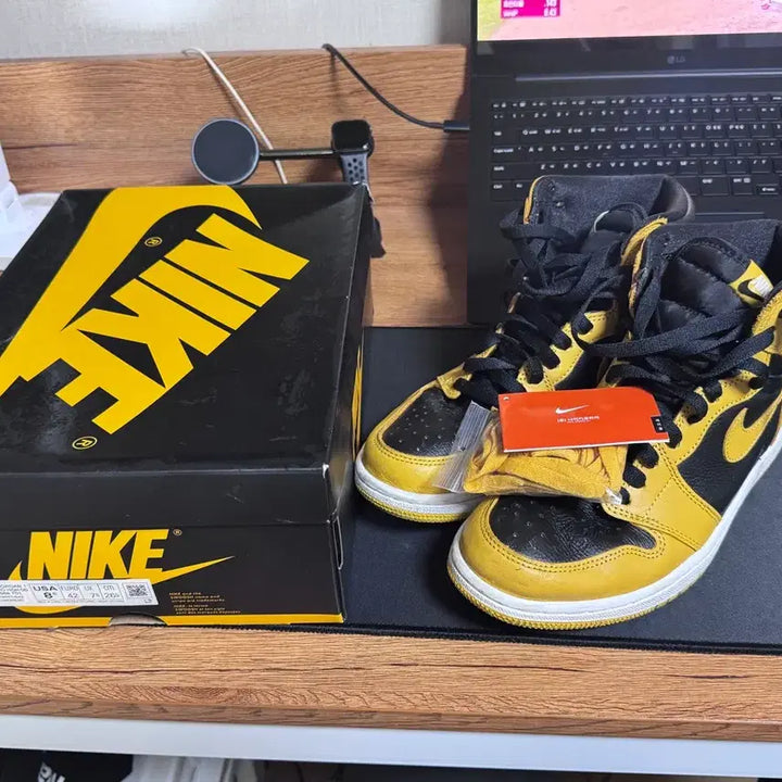 [BUNJANG] Air Jordan 1 Retro High OG "Fallen" Sneakers (265mm) / 조던1 레트로 하이 OG 폴른