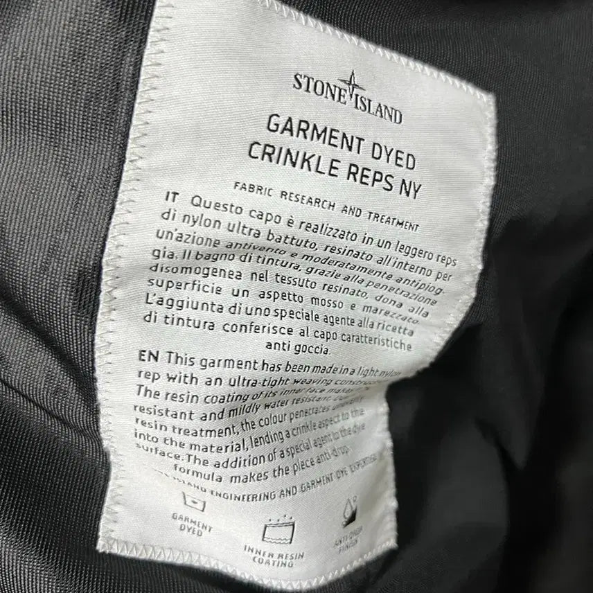 [BUNJANG] Stone Island Crinkle Labs Jacket Black M / [m] 26ss 신상 스톤아일랜드 크링클랩스 바람막이 블랙
