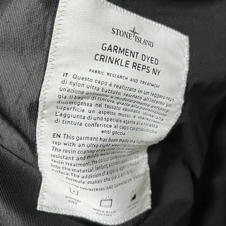 [BUNJANG] Stone Island Crinkle Labs Jacket Black M / [m] 26ss 신상 스톤아일랜드 크링클랩스 바람막이 블랙