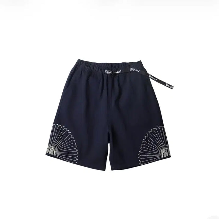 [BUNJANG] Kapital 10oz IDG x IDG Denim Easy Shorts / 캐피탈 10온즈 IDG x IDG 데님 이지 쇼츠 후로시키 자수 인디고