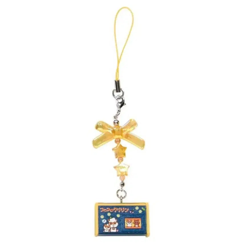 [BUNJANG] Sanrio Corocoro Kuririn Denim Pouch Y2K Strap Keychain / (새상품)산리오 코로코로쿠리링 데님 파우치 헤이세이 Y2K 스트랩 키링