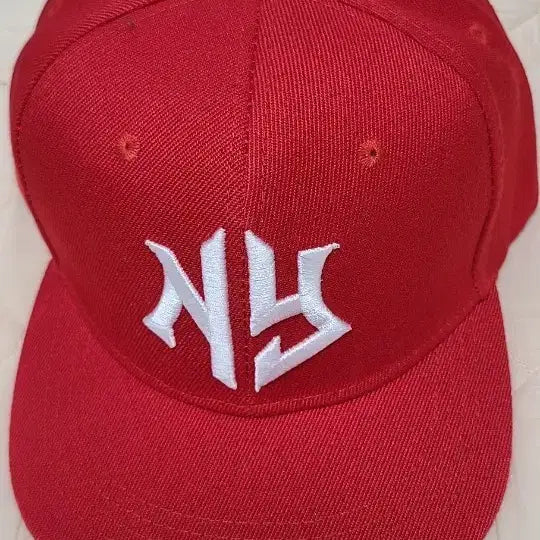 [BUNJANG] Red NY Embroidered Ball Cap / 레드   모자